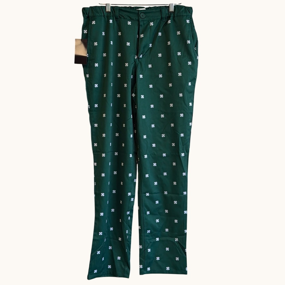 NWT! Tipsy Elves Men's Clover Pants St. Patrick's Day